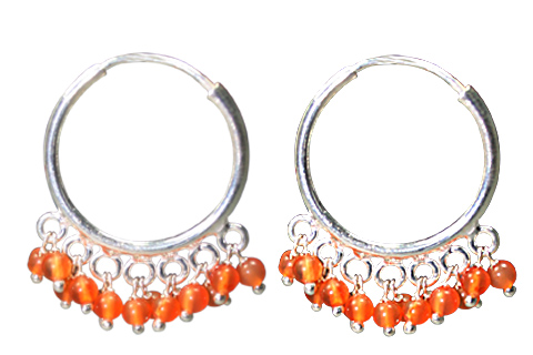 SKU 9125 - a Carnelian Earrings Jewelry Design image