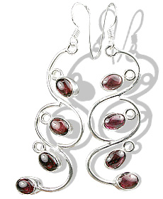 SKU 914 - a Garnet Earrings Jewelry Design image