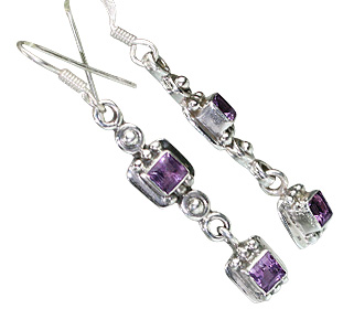 SKU 9156 - a Amethyst Earrings Jewelry Design image
