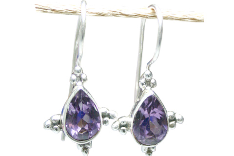 SKU 9158 - a Amethyst Earrings Jewelry Design image