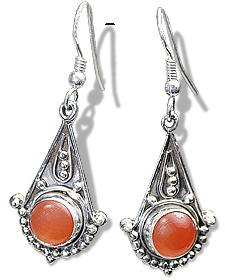 SKU 9159 - a Carnelian Earrings Jewelry Design image