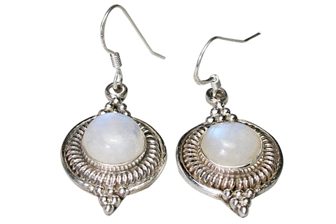 SKU 9161 - a Moonstone Earrings Jewelry Design image