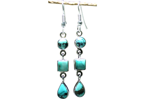 SKU 9162 - a Turquoise Earrings Jewelry Design image