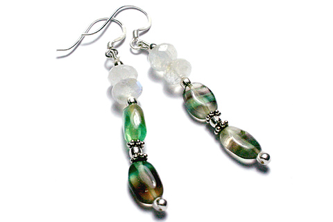 SKU 9214 - a Moonstone Earrings Jewelry Design image