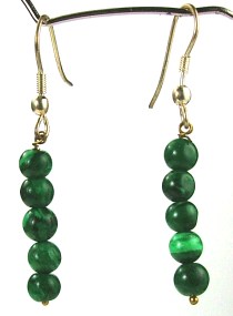 SKU 929 - a Malachite Earrings Jewelry Design image