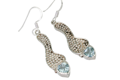 SKU 9322 - a Blue Topaz earrings Jewelry Design image