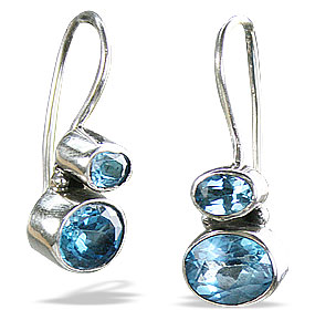 SKU 9331 - a Blue Topaz earrings Jewelry Design image