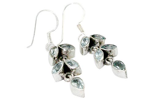 SKU 9363 - a Blue Topaz earrings Jewelry Design image