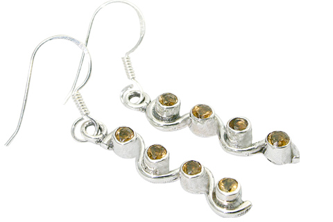 SKU 9369 - a Citrine earrings Jewelry Design image