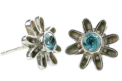 SKU 9374 - a Blue Topaz earrings Jewelry Design image