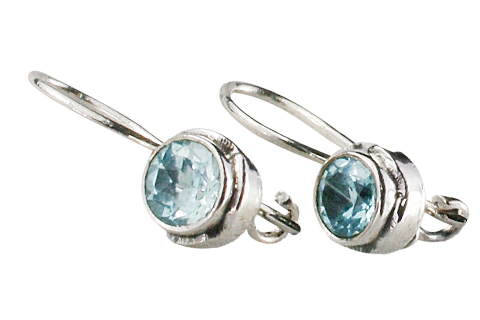 SKU 9377 - a Blue Topaz earrings Jewelry Design image