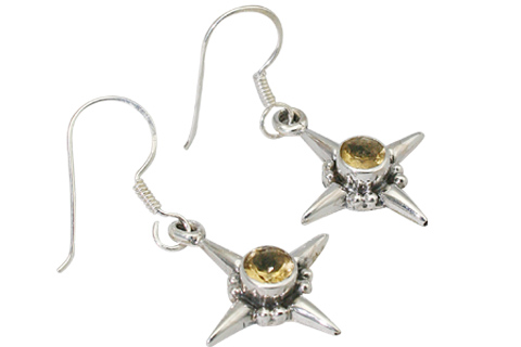 SKU 9380 - a Citrine earrings Jewelry Design image
