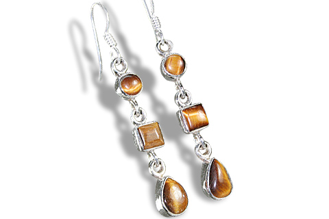 SKU 939 - a Tiger eye Earrings Jewelry Design image