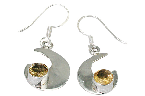 SKU 9390 - a Citrine earrings Jewelry Design image