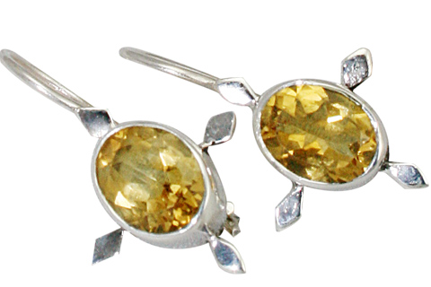 SKU 9395 - a Citrine earrings Jewelry Design image