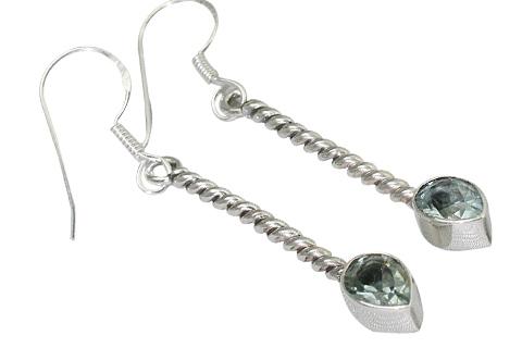 SKU 9424 - a Blue Topaz earrings Jewelry Design image