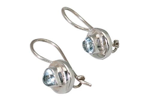 SKU 9427 - a Blue Topaz earrings Jewelry Design image