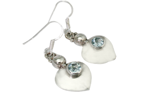 SKU 9429 - a Blue Topaz earrings Jewelry Design image