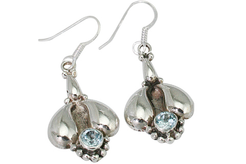 SKU 9433 - a Blue Topaz earrings Jewelry Design image