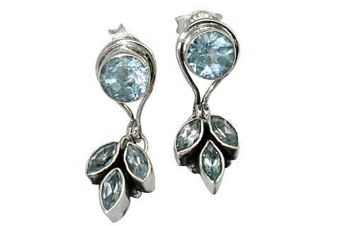 SKU 9441 - a Blue Topaz earrings Jewelry Design image