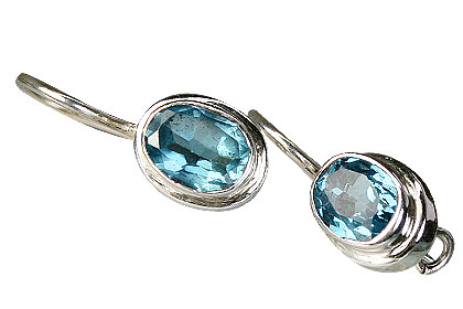 SKU 9443 - a Blue Topaz earrings Jewelry Design image
