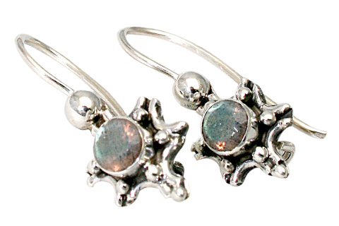 SKU 9462 - a Labradorite earrings Jewelry Design image