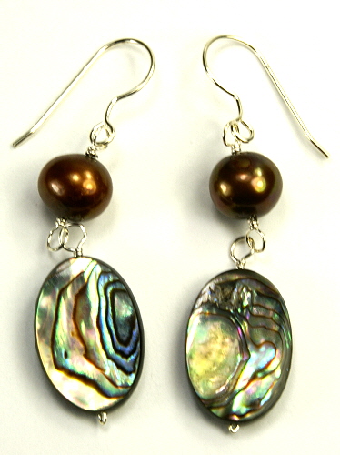 SKU 9492 - a Pearl earrings Jewelry Design image