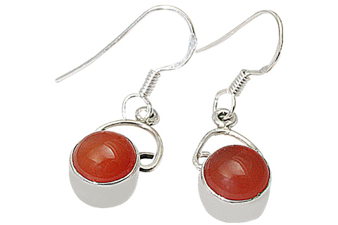 SKU 9528 - a Carnelian earrings Jewelry Design image