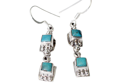 SKU 9558 - a Turquoise earrings Jewelry Design image