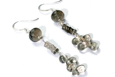 SKU 9566 - a Smoky Quartz earrings Jewelry Design image