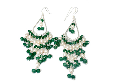 SKU 9634 - a Aventurine earrings Jewelry Design image