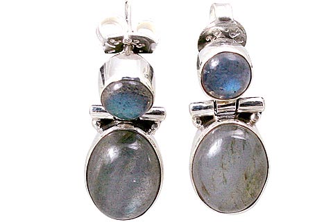 SKU 9635 - a Labradorite earrings Jewelry Design image