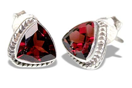 SKU 967 - a Garnet Earrings Jewelry Design image