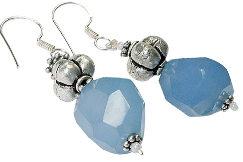 SKU 9703 - a Chalcedony earrings Jewelry Design image