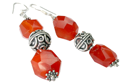 SKU 9707 - a Carnelian earrings Jewelry Design image