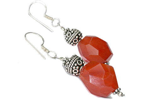 SKU 9722 - a Carnelian earrings Jewelry Design image