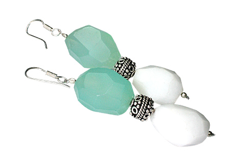 SKU 9724 - a Chalcedony earrings Jewelry Design image