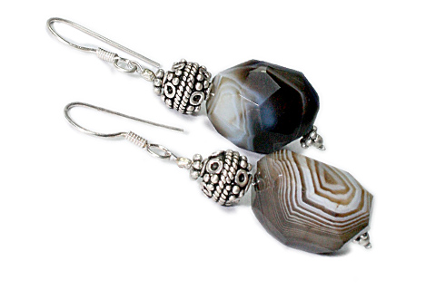 SKU 9731 - a Onyx earrings Jewelry Design image