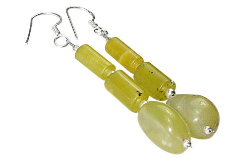 SKU 9739 - a Jade earrings Jewelry Design image