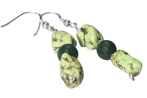 SKU 9746 - a Turquoise earrings Jewelry Design image