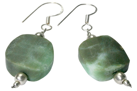 SKU 9751 - a Chrysoprase earrings Jewelry Design image