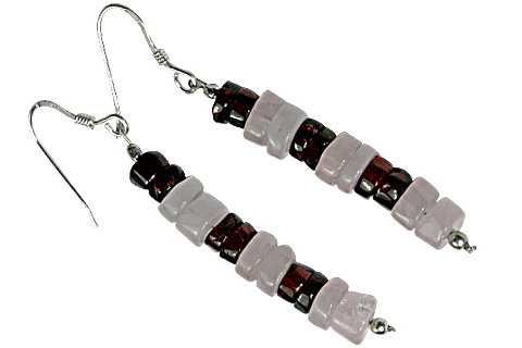 SKU 9778 - a Rose quartz earrings Jewelry Design image
