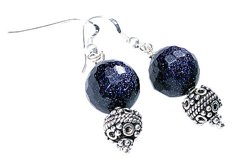 SKU 9783 - a Goldstone earrings Jewelry Design image