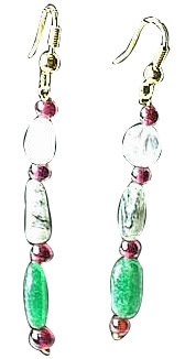 SKU 981 - a Garnet Earrings Jewelry Design image