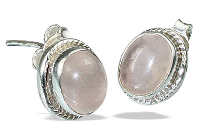 SKU 990 - a Rose quartz Earrings Jewelry Design image
