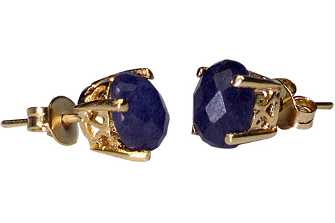 SKU 9914 - a Sapphire earrings Jewelry Design image