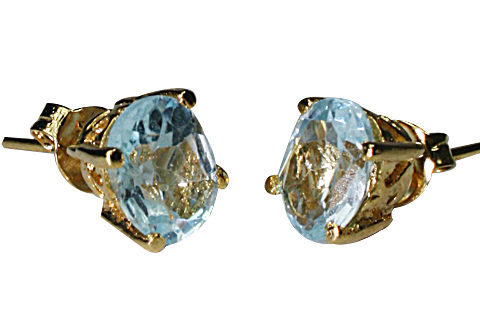 SKU 9916 - a Blue Topaz earrings Jewelry Design image