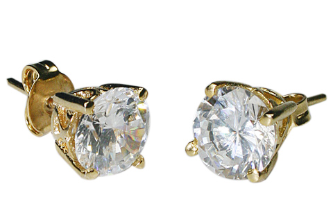 SKU 9917 - a Cubic Zirconia earrings Jewelry Design image