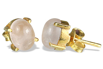 SKU 9918 - a Rose quartz earrings Jewelry Design image
