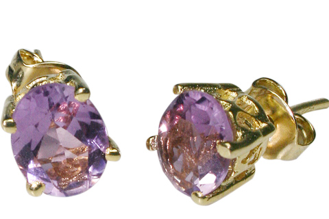 SKU 9919 - a Amethyst earrings Jewelry Design image